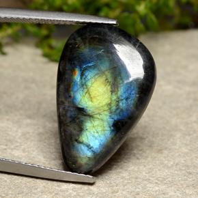 8.20캐럿 천연 멀티컬러 스펙트롤라이트, 멋진 모양, 20.4×13.6 mm, 불투명체