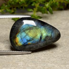 8.20캐럿 천연 멀티컬러 스펙트롤라이트, 멋진 모양, 20.4×13.6 mm, 불투명체