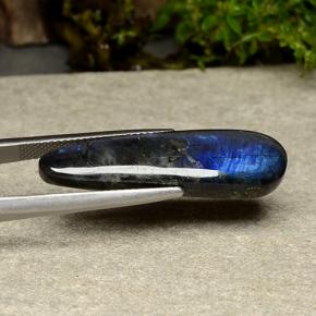 11.41캐럿 천연 멀티컬러 스펙트롤라이트, 배 모양, 32.2×8.9 mm, 불투명체
