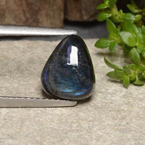 1.87캐럿 천연 멀티컬러 스펙트롤라이트, 배 모양, 9.4×8 mm, 불투명체