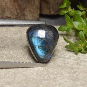 1.87캐럿 천연 멀티컬러 스펙트롤라이트, 배 모양, 9.4×8 mm, 불투명체