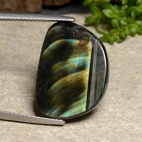 8.74캐럿 천연 멀티컬러 스펙트롤라이트, 멋진 모양, 20×14.6 mm, 불투명체