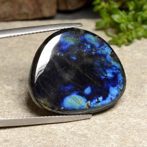 12.68캐럿 천연 멀티컬러 스펙트롤라이트, 멋진 모양, 22.5×19.6 mm, 불투명체