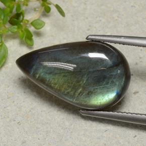 9.19캐럿 천연 다색 스펙트롤라이트, 배 모양, 불투명체