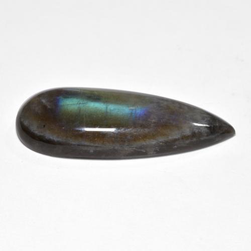 15.79캐럿 천연 다색 스펙트롤라이트, 배 모양, 투명한