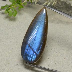 14.09캐럿 천연 다색 스펙트롤라이트, 배 모양, 투명한