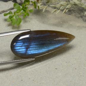 14.09캐럿 천연 다색 스펙트롤라이트, 배 모양, 투명한