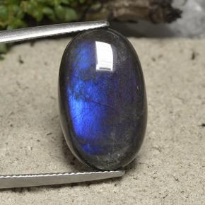 10.70캐럿 천연 멀티컬러 스펙트롤라이트, 타원형 컷, 20.1×12.4 mm, 불투명체