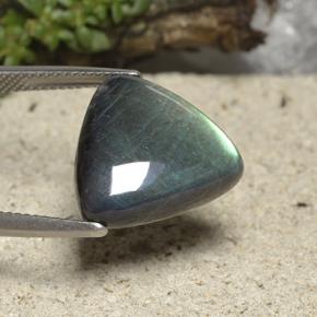 9.60캐럿 천연 멀티컬러 스펙트롤라이트, 트릴리언, 16×15.9 mm, 불투명체
