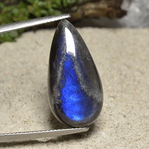 11.45캐럿 천연 다색 스펙트롤라이트, 배 모양, 불투명체