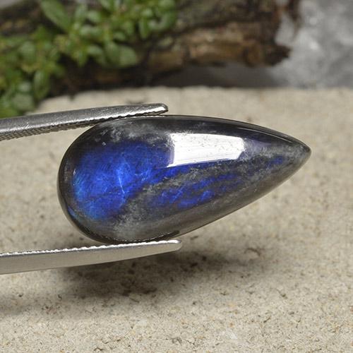 11.45캐럿 천연 다색 스펙트롤라이트, 배 모양, 불투명체