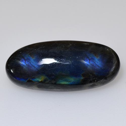 6.05캐럿 천연 다색 스펙트롤라이트, 타원형 컷, 불투명체