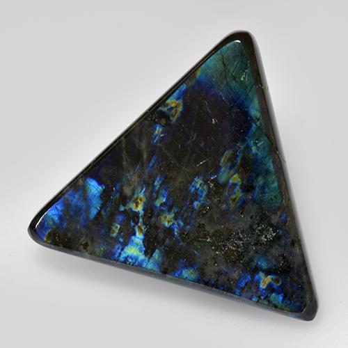 11.70캐럿 천연 멀티컬러 스펙트롤라이트, 트릴리언, 24.2×21.3 mm, 불투명체