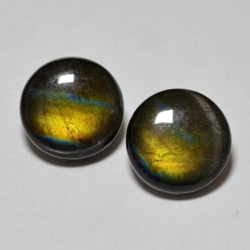 3.66캐럿 천연 멀티컬러 스펙트롤라이트 보석, 라운드 컷, 8.21 mm, 불투명체
