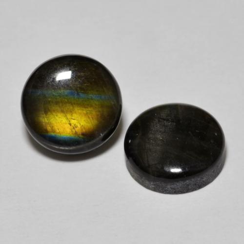 3.66캐럿 천연 멀티컬러 스펙트롤라이트 보석, 라운드 컷, 8.21 mm, 불투명체