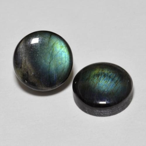 3.91캐럿 천연 다색 스펙트롤라이트 보석, 라운드 컷, 불투명체