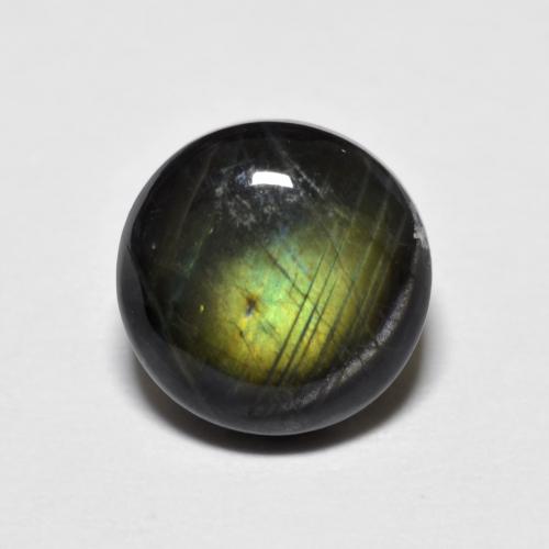 1.72캐럿 천연 멀티컬러 스펙트롤라이트, 라운드 컷, 8.07 mm, 불투명체