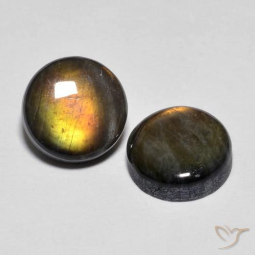 3.77캐럿 천연 멀티컬러 스펙트롤라이트 보석, 라운드 컷, 8.21 mm, 불투명체
