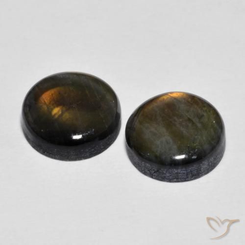 3.77캐럿 천연 멀티컬러 스펙트롤라이트 보석, 라운드 컷, 8.21 mm, 불투명체