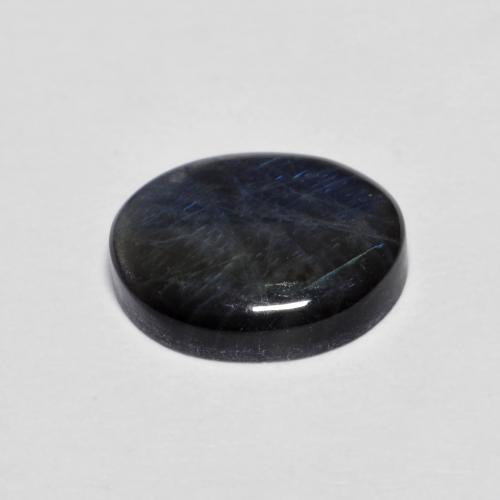 2.18캐럿 천연 멀티컬러 스펙트롤라이트, 타원형 컷, 10.1×8.2 mm, 불투명체
