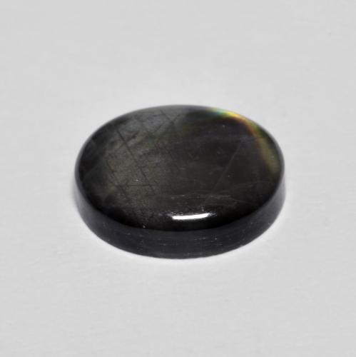 2.36캐럿 천연 멀티컬러 스펙트롤라이트, 타원형 컷, 10.1×8.3 mm, 불투명체