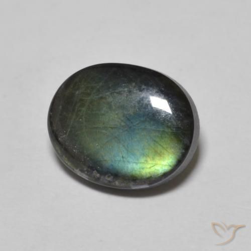 2.12ct 자연스러운 다색 스펙트롤라이트, 타원형, 불투명체