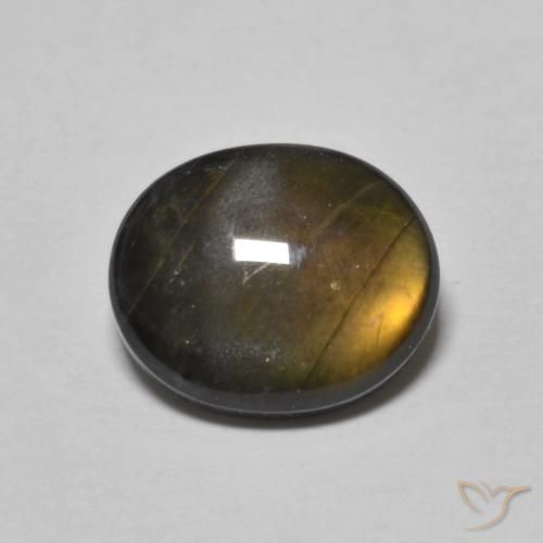 2.21ct 자연스러운 다색 스펙트롤라이트, 타원형, 불투명체