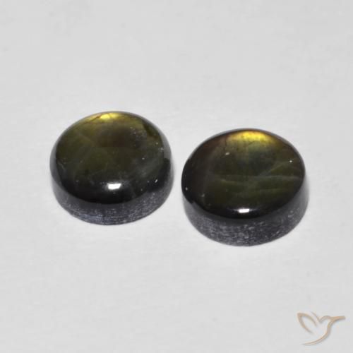 1.96캐럿 천연 다색 스펙트롤라이트 보석, 라운드 컷, 불투명체