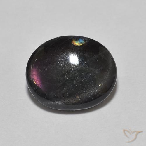 2.15ct 자연스러운 다색 스펙트롤라이트, 타원형, 불투명체