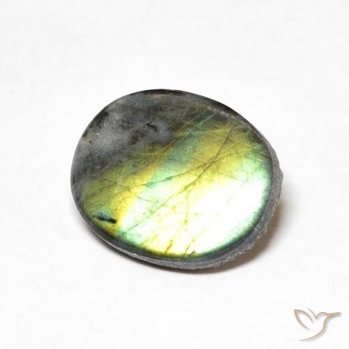 1.83ct 자연스러운 다색 스펙트롤라이트, 타원형, 불투명체