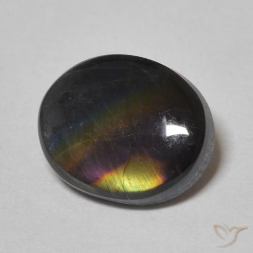 2.12ct 자연스러운 다색 스펙트롤라이트, 타원형, 불투명체