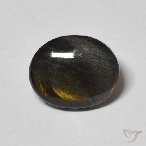 2.19ct 자연스러운 다색 스펙트롤라이트, 타원형, 불투명체