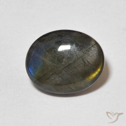 2.26ct 자연스러운 다색 스펙트롤라이트, 타원형, 불투명체