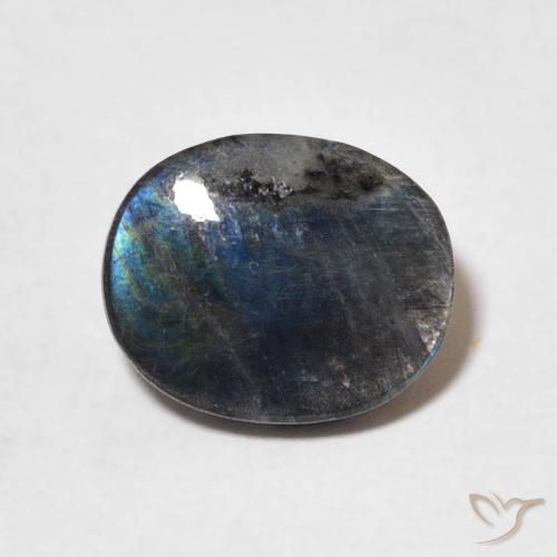 2.05ct 자연스러운 다색 스펙트롤라이트, 타원형, 불투명체