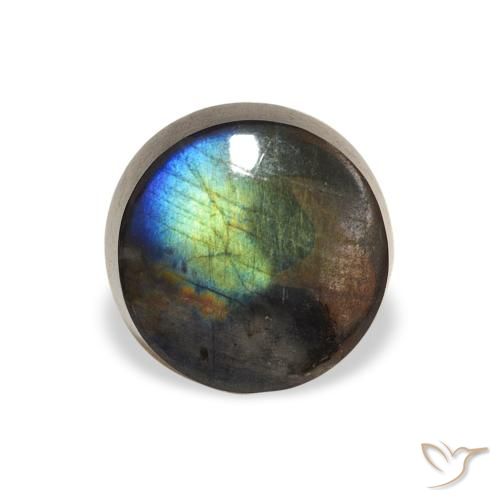 1.41ct 자연스러운 다색 스펙트롤라이트, 둥근, 불투명체