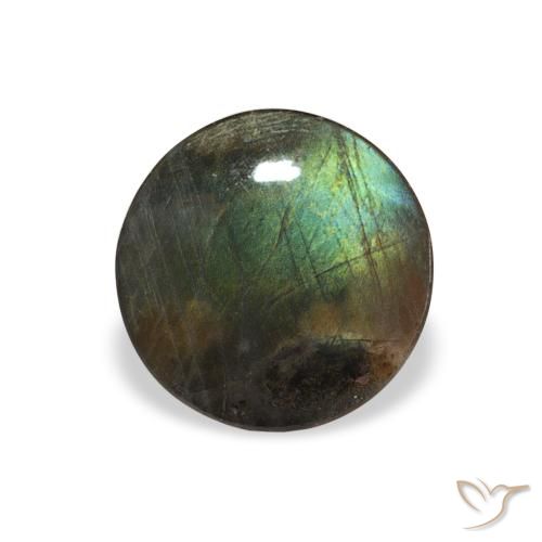 0.94ct 자연스러운 다색 스펙트롤라이트, 둥근, 불투명체