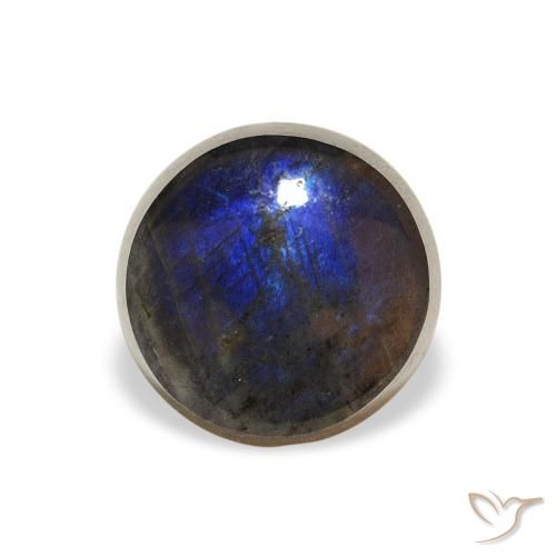 1.43ct 자연스러운 다색 스펙트롤라이트, 둥근, 불투명체