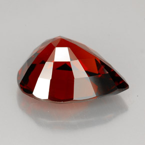 8.83캐럿 천연 레드 오렌지 스페사르타이트 가넷, 배 모양, 14.3×11.3 mm, VVS-VS