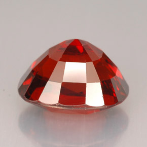 7.68캐럿 천연 오렌지 레드 스페사르타이트 가넷, 타원형 컷, 11.7×9.8 mm, VVS-VS