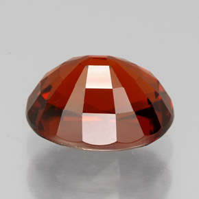 5.72캐럿 천연 오렌지 레드 스페사르타이트 가넷, 타원형 컷, 10.8×8.5 mm, VVS-VS