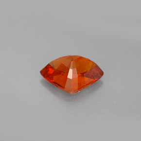 2.57캐럿 천연 만다린 오렌지 스페사르타이트 가넷, 멋진 모양, 10.1×7.4 mm, SI