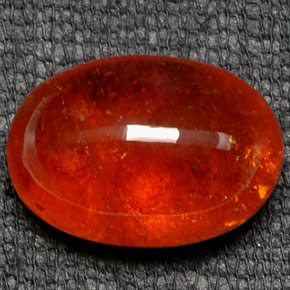 19.29캐럿 천연 만다린 오렌지 스페사르타이트 가넷, 투명한, 16.7×11.6 mm, 투명/반투명