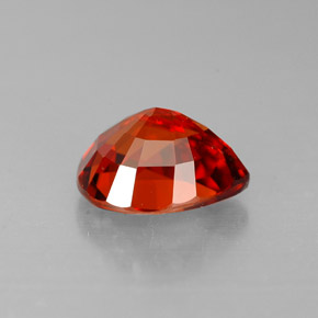 1.91캐럿 천연 만다린 오렌지 스페사르타이트 가넷, 배 모양, 8×6.5 mm, VS