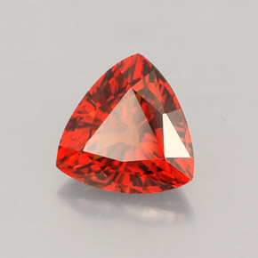 1.85캐럿 천연 붉은빛 오렌지 스페사르타이트 가넷, 트릴리언, 7.7×7.4 mm, VVS-VS