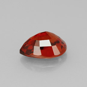 1.98캐럿 천연 붉은빛 오렌지 스페사르타이트 가넷, 배 모양, 8.6×6.2 mm, VVS-VS