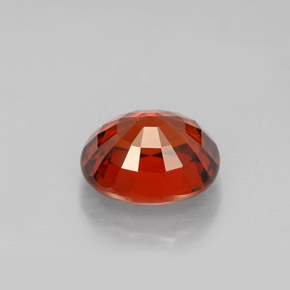 2.77캐럿 천연 붉은빛 오렌지 스페사르타이트 가넷, 타원형 컷, 8.4×7.2 mm, VS