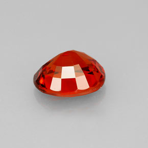 2.89캐럿 천연 만다린 오렌지 스페사르타이트 가넷, 타원형 컷, 8.9×7.6 mm, VS