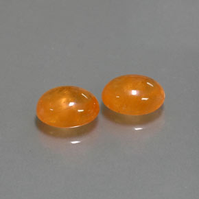 캐럿 천연 만다린 오렌지 스페사르타이트 가넷 보석, 투명한, 8.7×6.9 mm, 투명/반투명