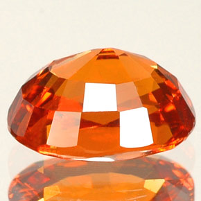 1.74캐럿 천연 만다린 오렌지 스페사르타이트 가넷, 타원형 컷, 7.6×5.8 mm, VVS-VS
