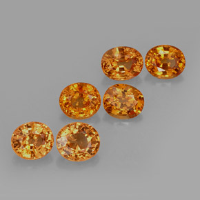 4.85캐럿 천연 미디엄 오렌지 스페사르타이트 가넷 보석, 타원형 컷, 5.7×5 mm, VS-SI